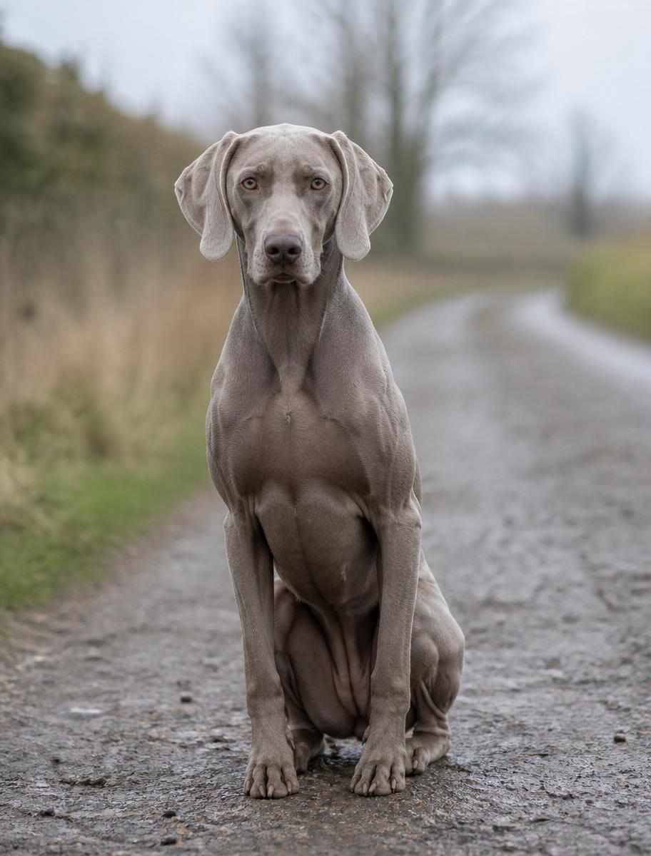 Adult Weimaraner portrait